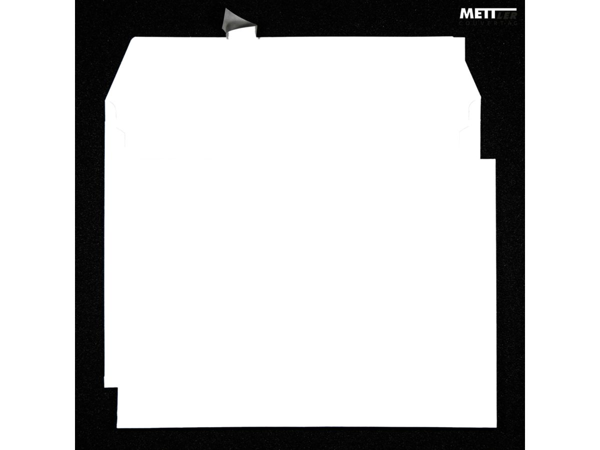 Mettler Couvert B4 ohne Fenster ultraweiss 120 g/m² (200 Stück)