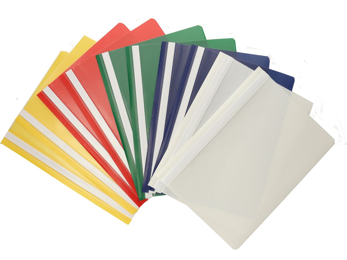 NEUTRAL Schnellhefter A4, assortiert – 10 Stück