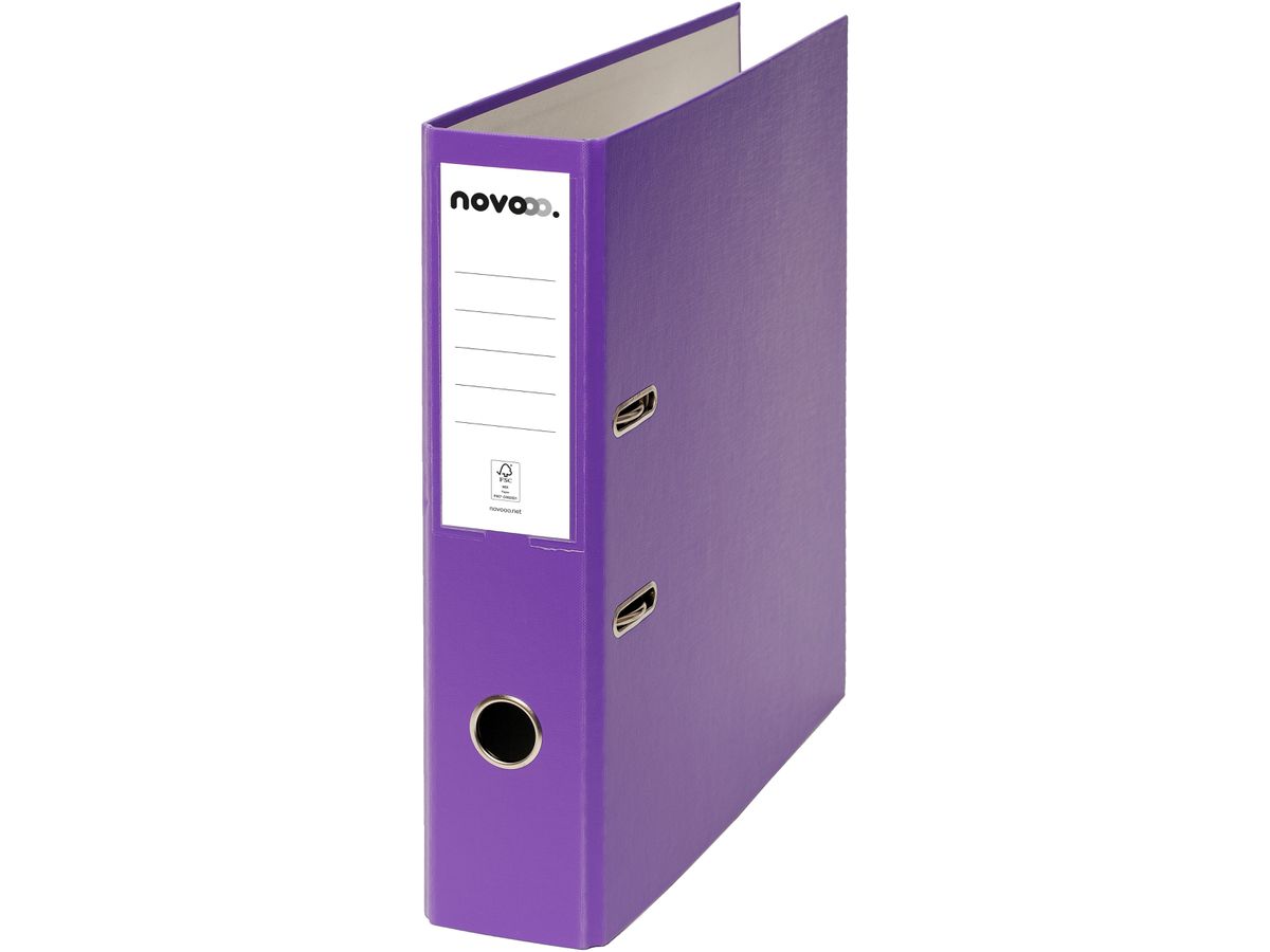 Ordner Novooo Pro 7cm A4, Violett