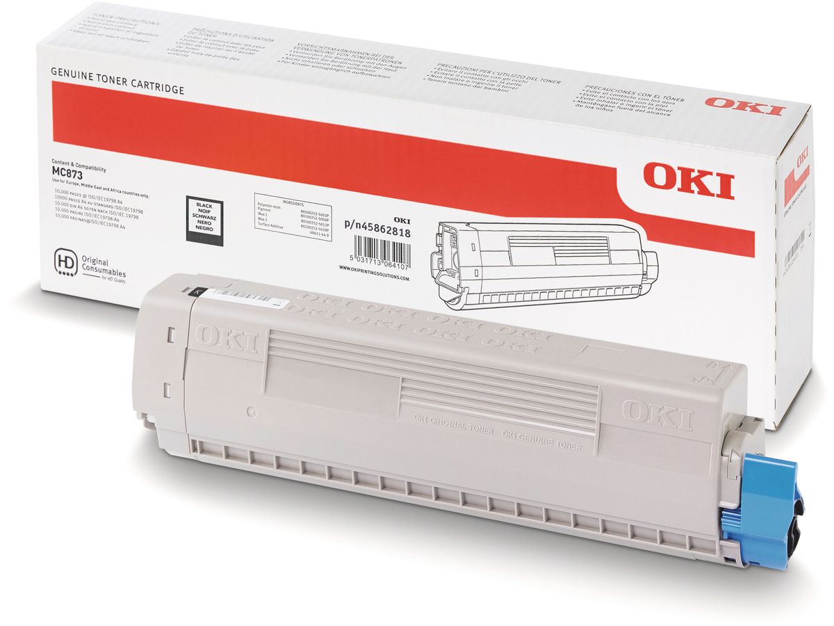 OKI MC873 Original Toner (15.000), Schwarz