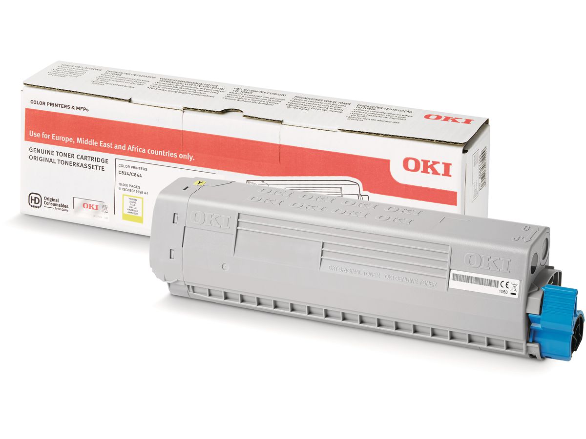 OKI C834 / C844 Original Toner (10.000), Gelb