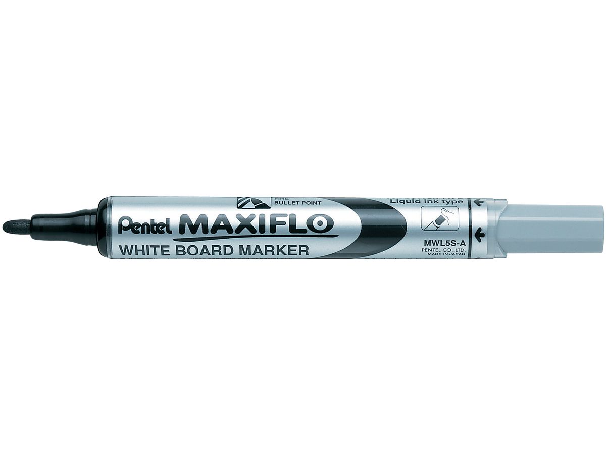 PENTEL Whiteboard Marker MAXIFLO 4mm MWL5S-A schwarz