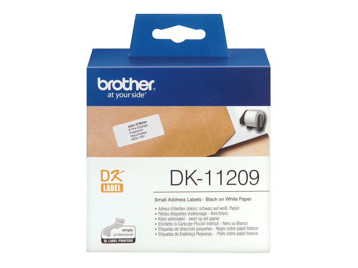 PTOUCH Adress-Etiketten DK-11209, 29 x 62 mm – 800 Stück