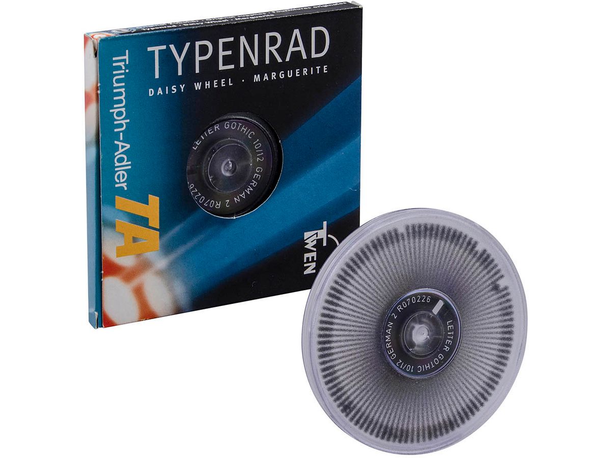 TA Typenrad TW226 Gothik Letter CH-DE
