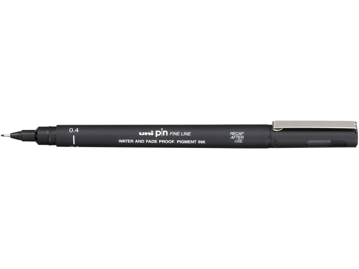 UNI-BALL Fineliner Pin 0.4mm PIN04200(S)B schwarz