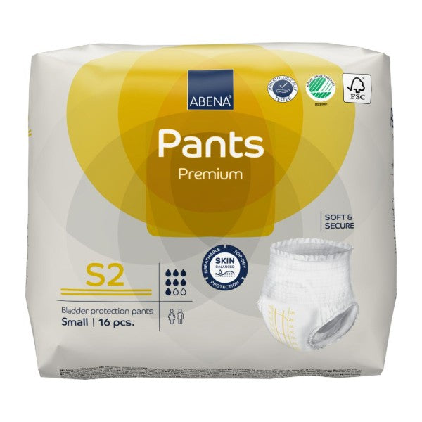 Pants Abena S2, gelb – 96 Stück (6 x 16)