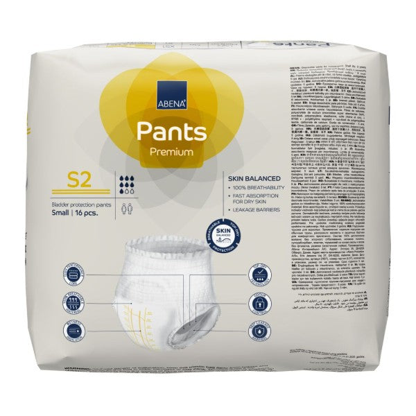 Pants Abena S2, gelb – 96 Stück (6 x 16)