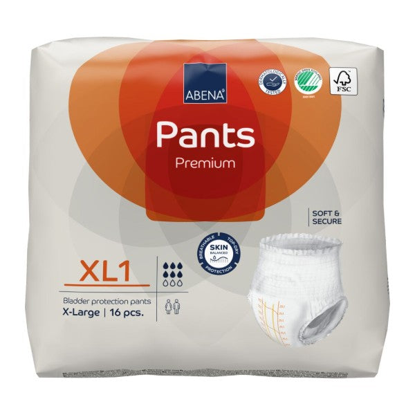Pants Abena XL1, orange – 96 Stück (6 x 16)
