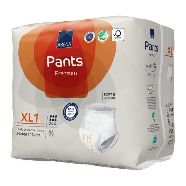 Pants Abena XL1, orange – 96 Stück (6 x 16)