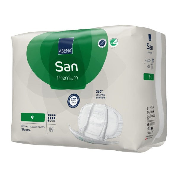 Abena San 9, grün – 112 Stück (4 x 28)