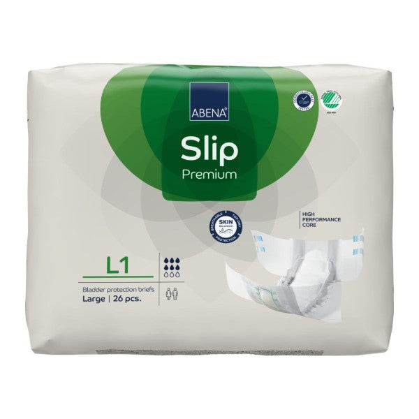 Slip Abena L1, grün – 104 Stück (4 x 26)