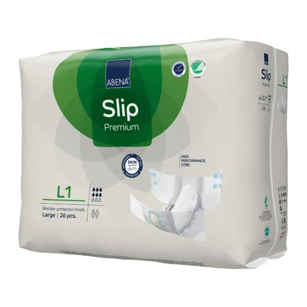 Slip Abena L1, grün – 104 Stück (4 x 26)