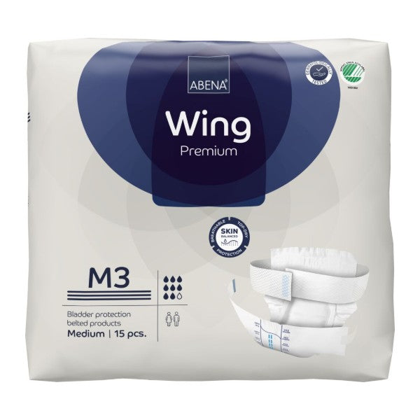 Abena Wing M3, blau – 60 Stück (4 x 15)