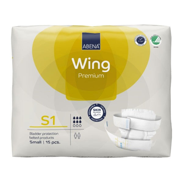 Abena Wing S1, gelb – 60 Stück (4 x 15)