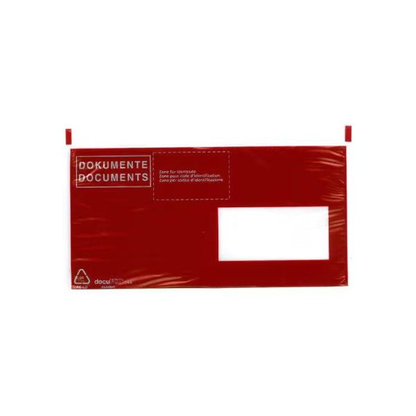 Büroline Dokumententasche C6/5, rot, selbstklebend, 250 Stück