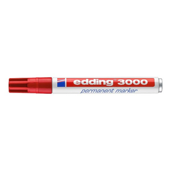 EDDING 3000 Permanent Marker, wasserfest, Rot