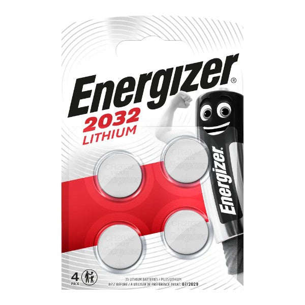 ENERGIZER Knopfbatterie CR2032, 3V, 4 Stück