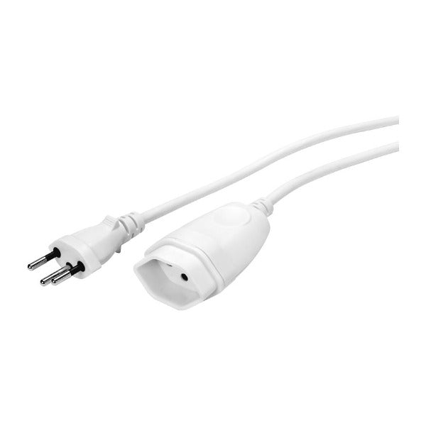 Verlängerungskabel T13, weiss, 3 m – 1 Stück