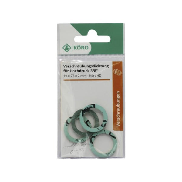 Dichtung 3/8 Zoll, 19 x 27 x 2 mm – 4 Stück