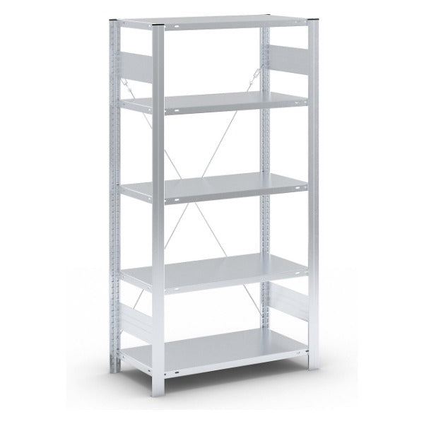 Steckregal Grundregal, verzinkt, 2000 x 1000 x 500 mm – 1 Stück