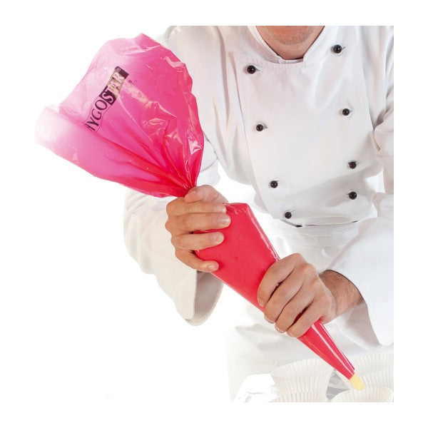 Spritzbeutel Hygostar HOT, rot, erhitzbar, Rolle à 74 Beutel – 5 Rollen