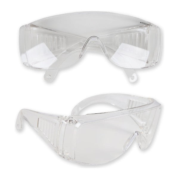 Schutzbrille Hygostar für Brillenträger, Polycarbonat, klare Gläser, EN 166 – 1 Stück