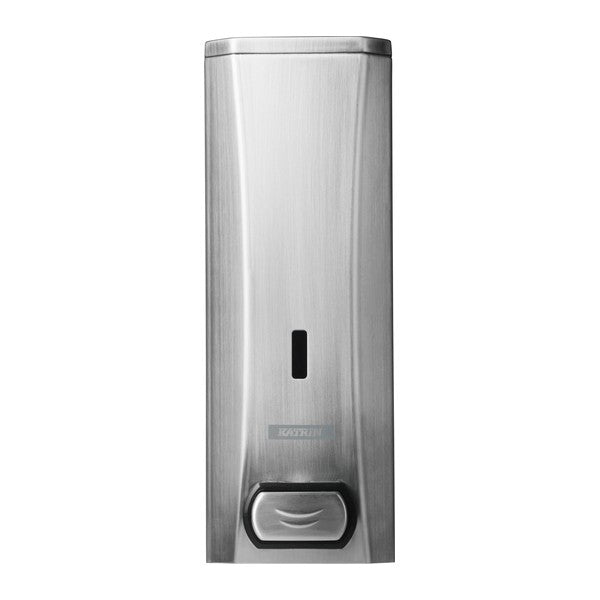 Seifenspender Katrin Edelstahl, für 1000-ml-Kartusche, 275 × 100 × 124 mm