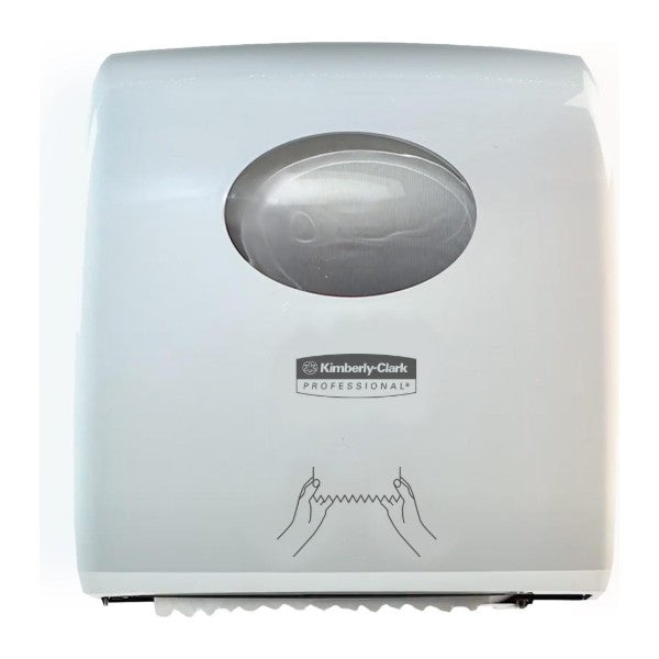 Rollenhandtuchspender Kimberly-Clark Aquarius Slimroll, weiss, 324 × 297 × 192 mm – 1 Stück