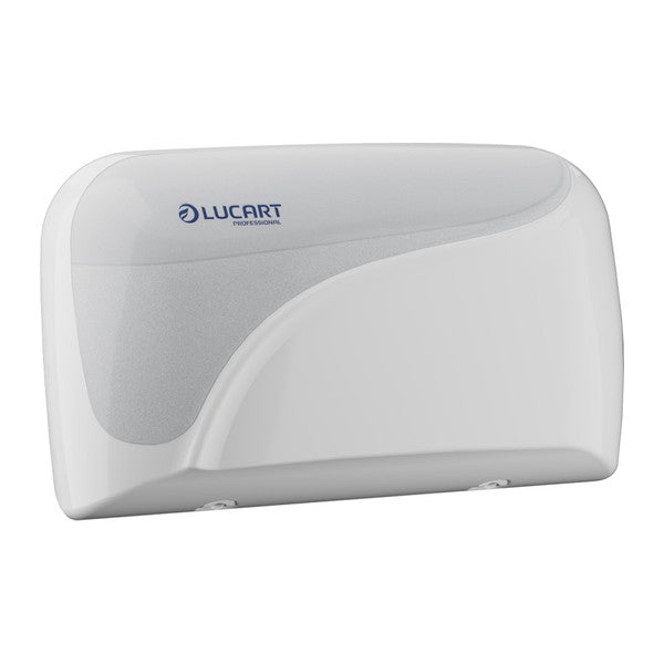 Einzelblatt-Toilettenpapierspender Lucart Identity L1 Double, Kunststoff, weiss – 1 Stück