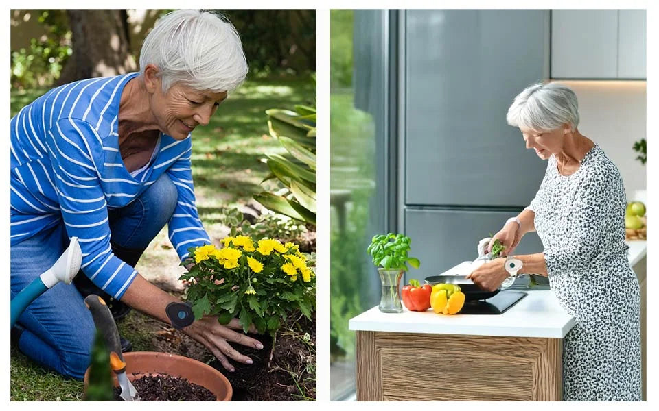 Notrufarmband im Alltag, im Garten und in der Küche