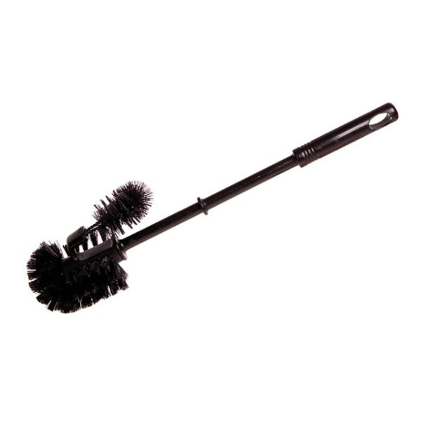 WC-Besen mit Randreiniger, Ø 7,5 cm, schwarz