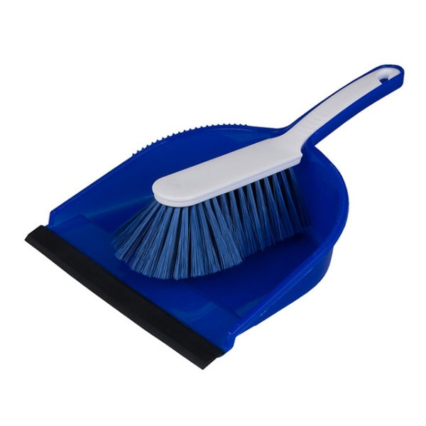 Kehrgarnitur Profi mit Gummilippe, blau