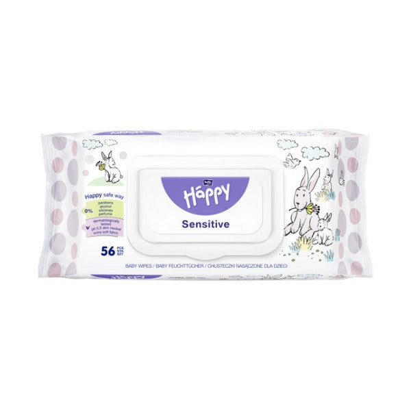 Happy Sensitive Feuchtpflegetücher mit Aloe Vera – 672 Stück