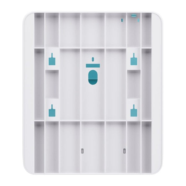 Handtuchspender Satino S für V-Falz – System PT3, Kunststoff, weiss – 1 Stück