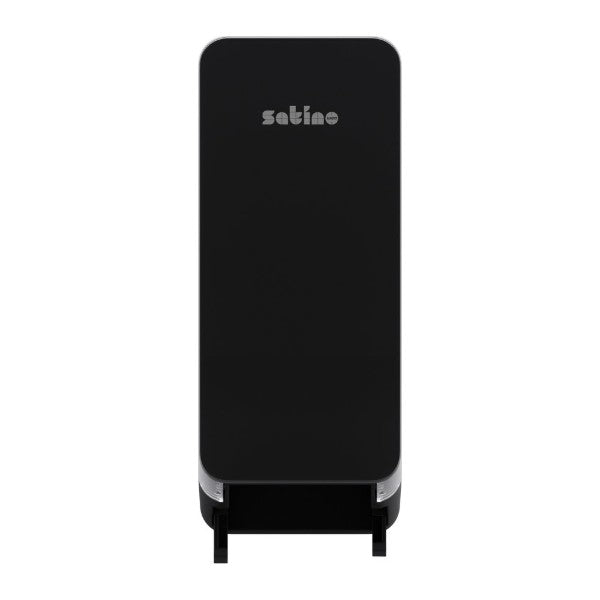 Toilettenpapierspender Satino System Doppelrollen – JT3 System, Kunststoff, schwarz – 1 Stück