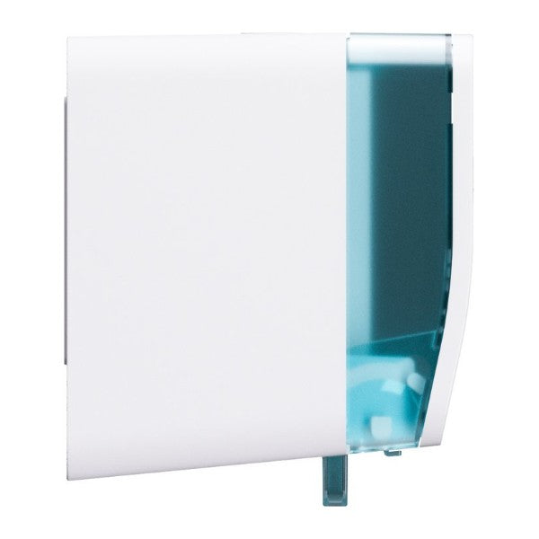 Toilettenpapierspender Satino für 2 Kleinrollen MT1, Kunststoff, weiss – 1 Stück
