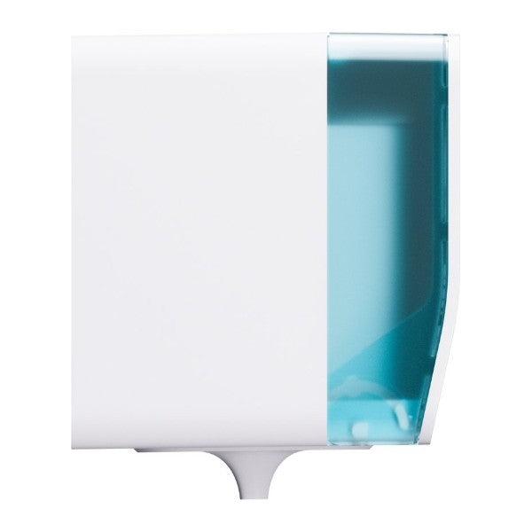 Spender Satino für Papierwischtücher Midi – CF1 System, Kunststoff, weiss – 1 Stück