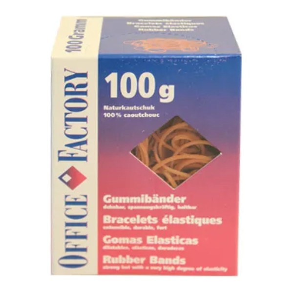 SMART OFFICE Gummibänder braun, 80x1.3mm, 100g