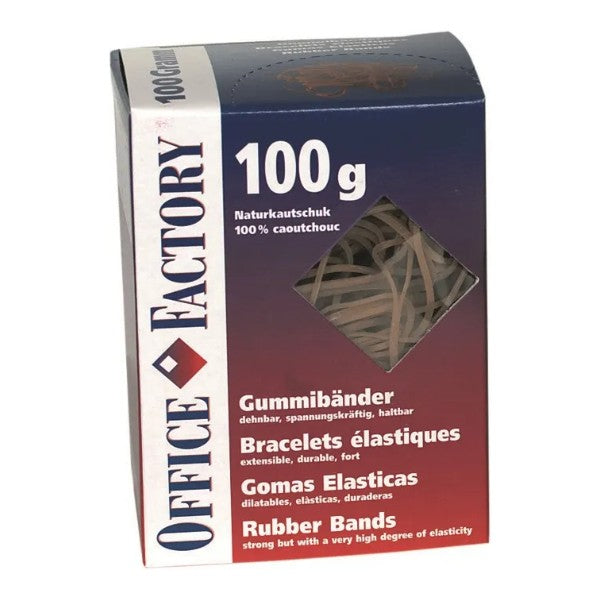SMART OFFICE Gummibänder braun, 80x3mm, 100g