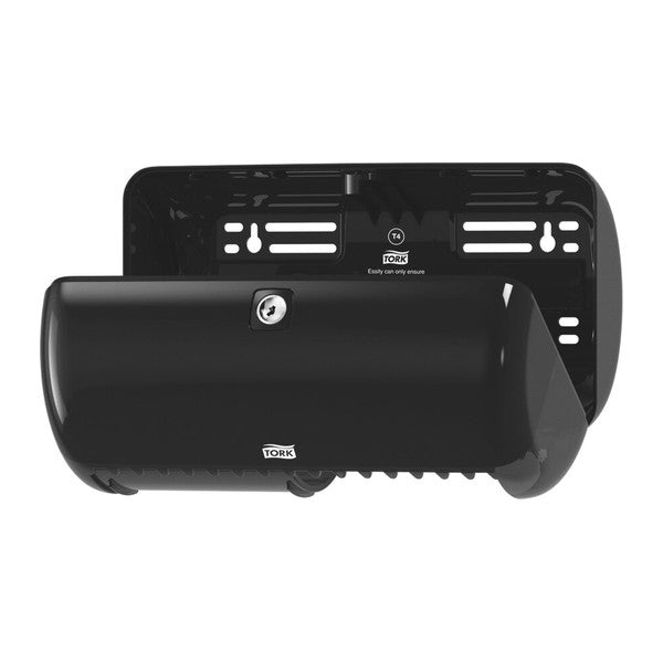 Toilettenpapierspender Tork Elevation Kleinrollen T4, Kunststoff, schwarz – 1 Stück