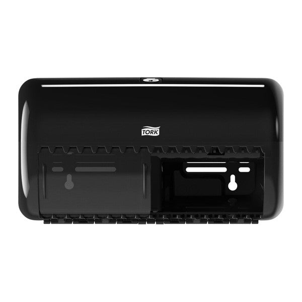 Toilettenpapierspender Tork Elevation Kleinrollen T4, Kunststoff, schwarz – 1 Stück