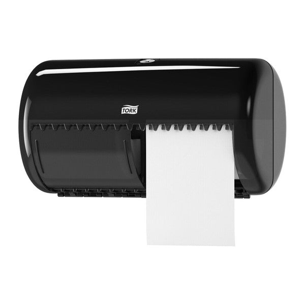 Toilettenpapierspender Tork Elevation Kleinrollen T4, Kunststoff, schwarz – 1 Stück