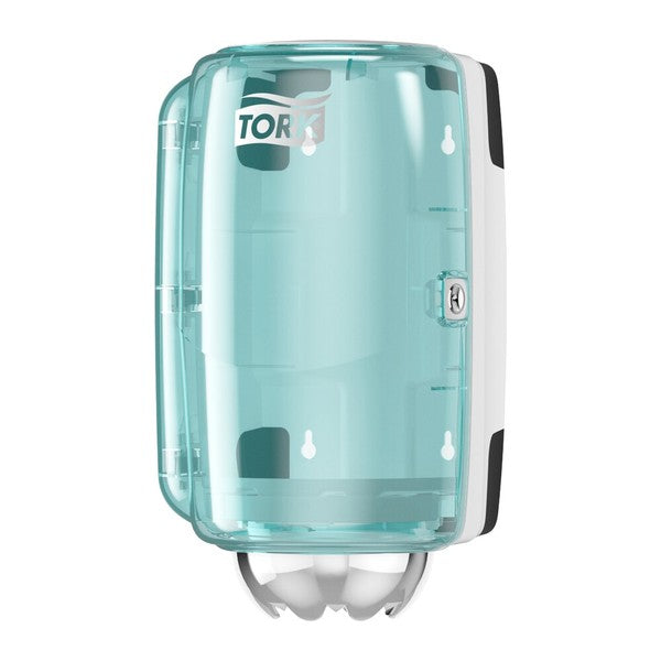 Innenabrollungsspender Tork Performance Mini M1, Kunststoff, türkis/weiss – 1 Stück