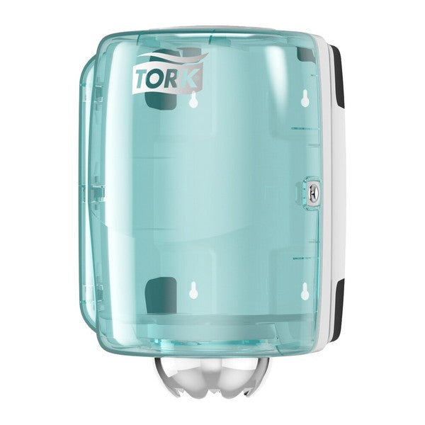 Spender Tork Performance für Papierwischtücher Midi M2, Kunststoff, türkis/weiss – 1 Stück