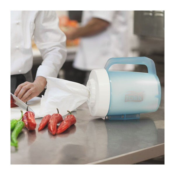 Innenabrollungsspender Tork Performance tragbarer Mini M1, türkis/weiss – 1 Stück