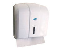 Falthandtuchspender CLEAN and CLEVER SMA 405 mit Falthandtuch, weiss