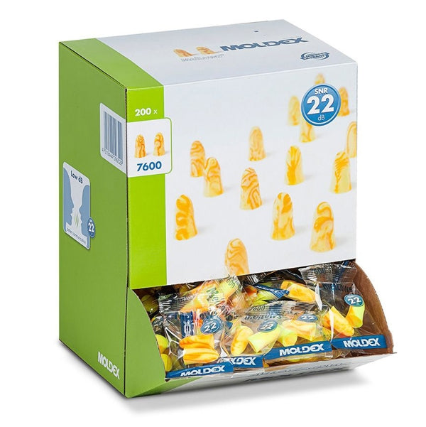 Gehörschutzstöpsel 22 dB, gelb, paarweise verpackt – 200 Paar