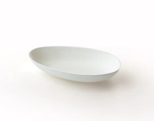 Schale oval Bagasse, weiss, 110 x 60 x 20 mm