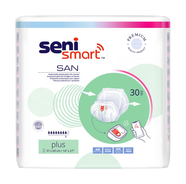 Seni Smart San Plus, mit Sensor, 60 Stück – 1 Karton (2 × 30)