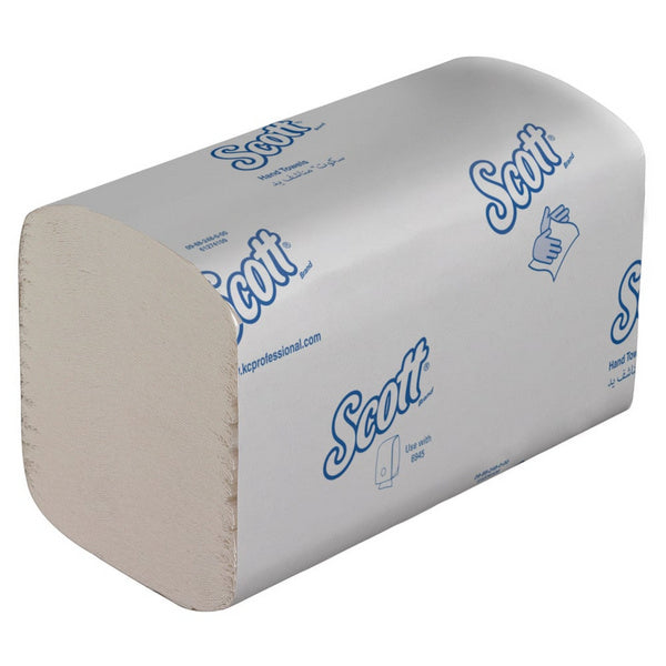 Kimberly-Clark Scott Essential Handtuch, Z-Falzung, 1-lagig, weiss, 20 × 31,8 cm – 3600 Blatt (15 x 240)